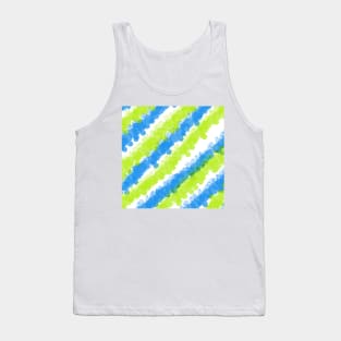 Blue & Green Bright Splatter Tank Top